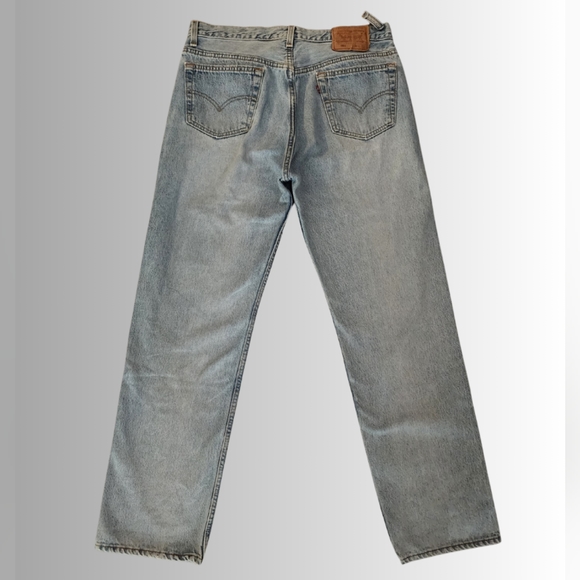 Vintage x 90s “made in USA” 501 Levi Classic Red Tab Blue Jean - Picture 5 of 13